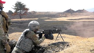 Airmen Conduct M240B and M249 Qualification