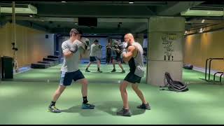 Training to fight with toofan salafzoon#fight #kickboxing #education