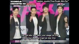 [EngSub] 120521 {Y STAR} Cha Detective, Cinema Preview with Lee Soohyuk and Kim Youngkwang