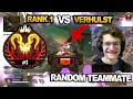 TSM Verhulst wiped Team RANK 1 with random teammate in predator lobby!!