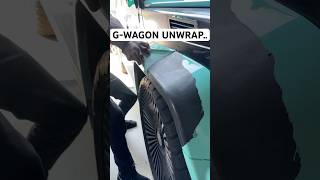 Custom G-Wagon Gets Unwrapped..🔥#shorts #mercedes #unwrapping #transformation #custom #shorts