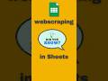 How to Scrape a Website with Google Sheets