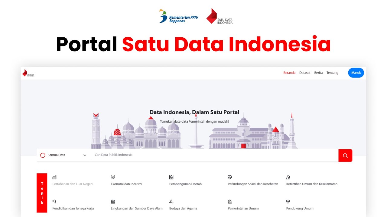 Portal Satu Data Indonesia - YouTube