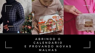 Calendario de chocolate e meu vício de comprar malhas novas e velas!!