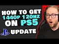 How to Play PS5 in 1440p - 120hz Variable Refresh Rate ( NEW UPDATE )