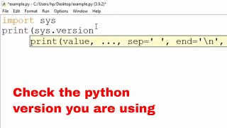 How to Check Python Version in cmd Check Python Version in Windows Checking Python Version
