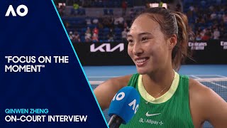 Qinwen Zheng On-Court Interview | Australian Open 2024 First Round