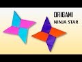 How to make an Origami/paper ninja star (Shuriken) - craftUP