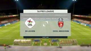 Leuven vs Royal Excel Mouscron | Belgian Pro League (08/12/2020) | Fifa 21