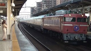 カシオペア紀行秋田行きEF81-81号機牽引古河駅通過