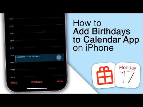 How to add birthdays to Apple Calendar on iPhone!