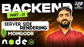 Server side rendering using Node.JS | Full Stack Web Development 2024 | Day 86 of #mernstack Part 21