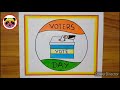 national voters day drawing national voters day poster voters awareness drawing