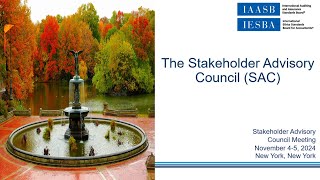 Stakeholder Advisory Council (SAC) Meeting - November 5, 2024 Session 1