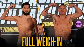 Hamzah Sheeraz vs Liam Williams Weigh-In and final face-offs with FULL undercard 💪 ⚖️