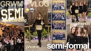 semi-formal *high school dance* GRWM + VLOG 🌟🪩  | friends, dancing, food, pictures