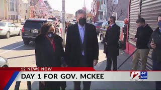 McKee takes on first full day as RI governor