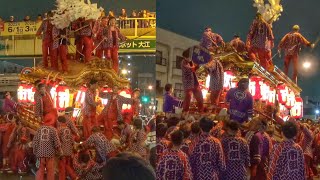 2023.7.13 市町 宮入り前 南港通り 大信前など 平野郷 夏祭り だんじり 杭全神社