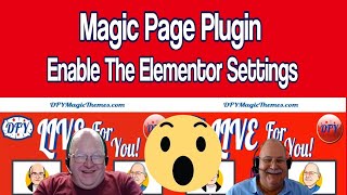 Magic Page Plugin Settings For Elementor