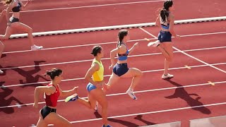 Lina Hribar (SLO) 100 m Girls U20 1st Place 12.18 Cup Championships Maribor 2024