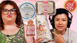 Kristin & Jen Try EVERY NEW TRADER JOE'S FOOD For May PART 4 | Kitchen & Jorn