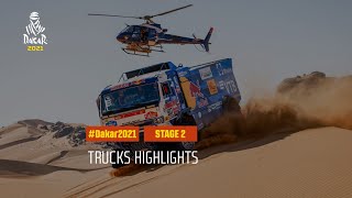 #DAKAR2021 - Stage 2 - Bisha / Wadi Ad-Dawasir - Truck Highlights