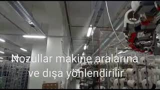 Örgü fabrikasında nemlendirme sistemi sismist 0850 885 2526