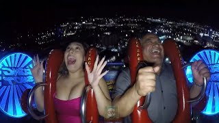 Girls Enjoyed More than Boys Slingshots Rides πππππ, A mix of laugh out loud | nip slip