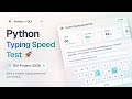Python Typing Speed Test Project with GUI 🚀 | Beginner to Advanced Python Project 2026
