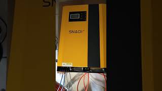 Testing of 3.5kw snadi hybrid all in one hybrid Inverter with built in 100amps mppt solar controller