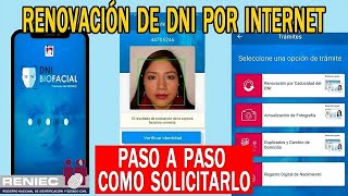 Renovación de DNI por Caducidad vía Internet 2024 desde TU CELULAR - ¿Cómo tramitar? - RENIEC