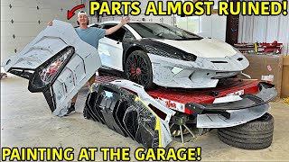Rebuilding A Wrecked Lamborghini Aventador SV Part 13