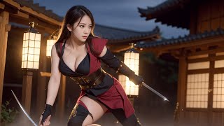 Onna-Bugeisha Kunoichi くノ一 쿠노이치 女武者 女忍 AI Art LookBook 4K