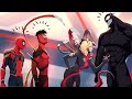 Gwenom, Miles Morales in Carnage Symbiote Suit, and Spiderman React to Venom: The Last Dance Movie