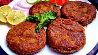 Shikampuri Kabab Recipe ❤️ Hyderabadi Famous Shikampuri Kebab | Stuffed Shami Kabab Recipe ❤️