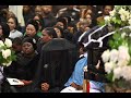 AmaZulu FC CEO Sinenjabulo Zungu-Ntuli bid farewell to her husband, Bongi Ntuli during the funeral.