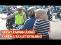 Hindari Polisi, Pengendara Motor Nekat Lawan Arah Saat Operasi Patuh Jaya