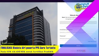 Finalisasi Biodata Diri Peserta PPG Guru Tertentu