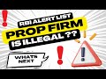 RBI Alert Forex Traders in India Must Know This! | Prop Firm is Legal in India | Forex Ban in India