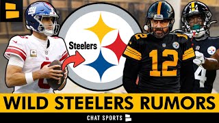 WILD Steelers Rumors: Pittsburgh Interested In Daniel Jones? + Multiple Steelers WANT Aaron Rodgers?