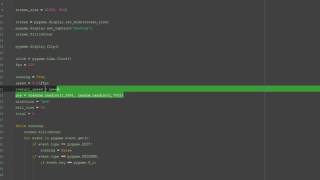 Creating animated gravity - Pygame, python 3.6