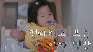 아이 첫 이유식 먹방 , 건강한 먹방이 이런것!?