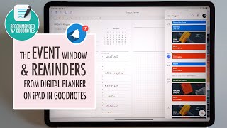 Awesome Tips & Tricks for setting Reminders from Digital Planner on iPad | Part 6 - Event Window
