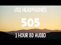 Arctic Monkeys - 505 | 1 Hour (Sped Up + 8D Audio)