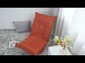 Jaxpety Modern Glider 360 Degree Swivel Chair Folding Floor Chair [ENG SUB]