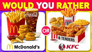 Would You Rather? Snacks \u0026 Junk Food Edition 🍔🍕 | Food Quiz