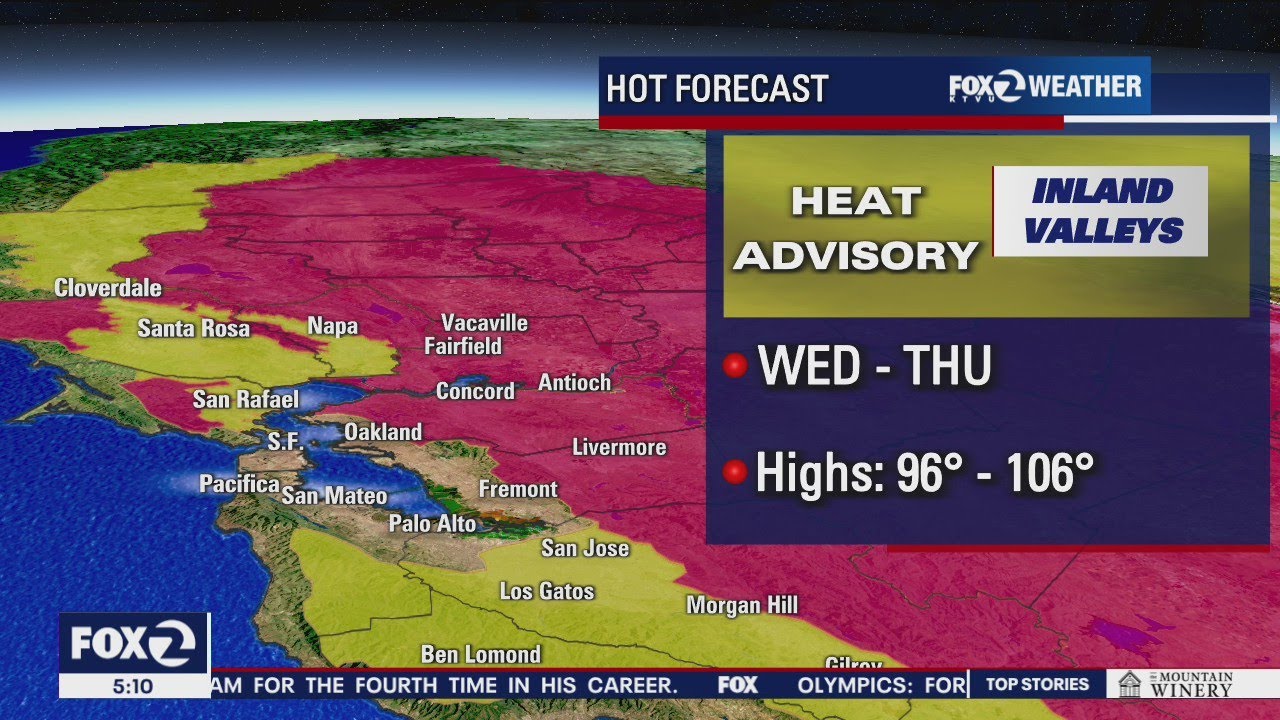 Excessive Heat: Temps Could Top 100 In The Bay Area - YouTube