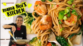 Thai Pepper Garlic Shrimp Noodles - Marion's Kitchen