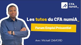 The tutorials of the CFA Afia - Face-to-face employment forum