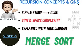 Merge Sort | Simple Story | Story To Code | Recursion Concepts And Questions | Video 8